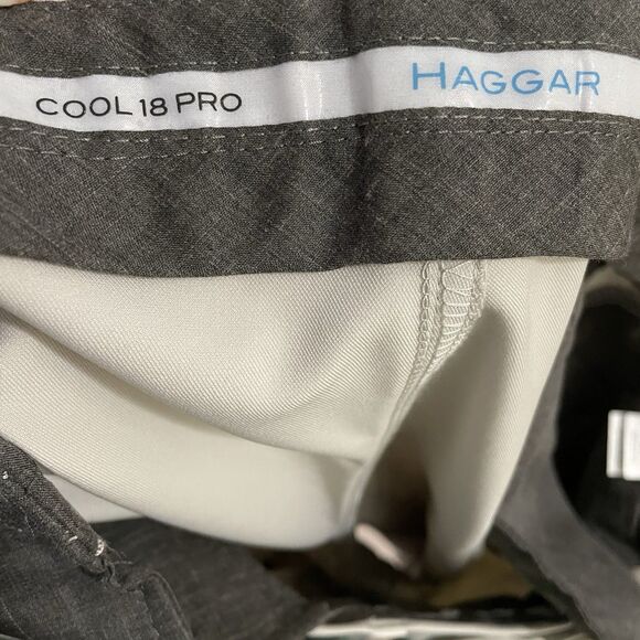 Haggar Cool 18‎ Pro 4-Way Stretch Golf Shorts Expandable Waist Men's Size 44 - Picture 4 of 8